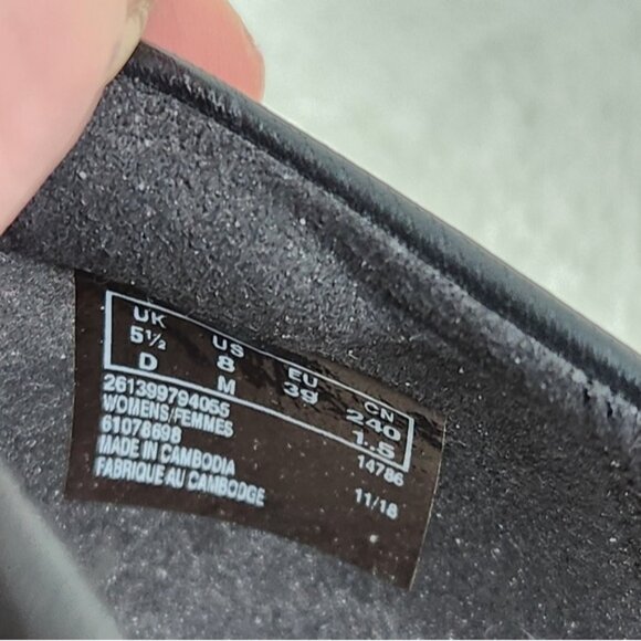 Clarks Collection Black Leather Gracelin Vail Ballet Flats Size 8 US/39 EU - Picture 9 of 10